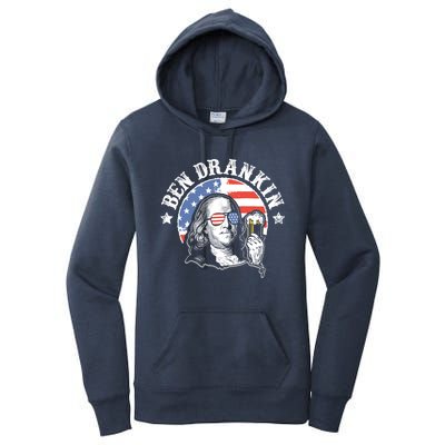 Ben Drankin Funny 4th Of July Patriotic Gift Women's Pullover Hoodie