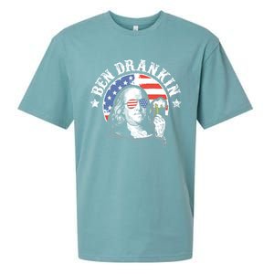 Ben Drankin Funny 4th Of July Patriotic Gift Sueded Cloud Jersey T-Shirt