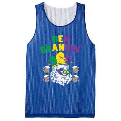 Ben Drankin Franklin Us President Funny Mardi Gras Ing Gift Mesh Reversible Basketball Jersey Tank