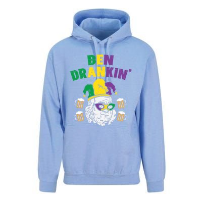 Ben Drankin Franklin Us President Funny Mardi Gras Ing Gift Unisex Surf Hoodie