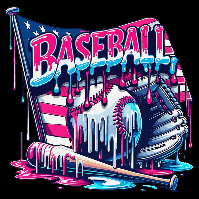 Baseball Drip For Ice Cream Drip Bat Baseball Womens Tank Top