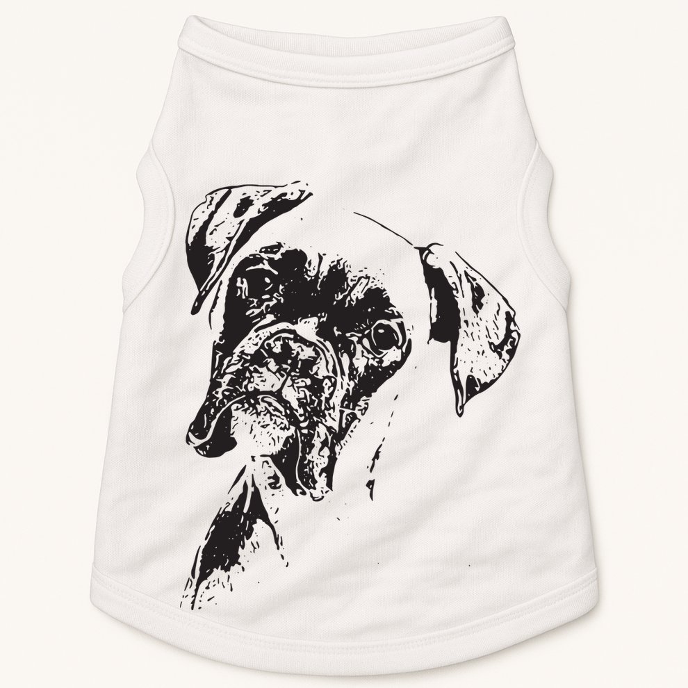BOXER DOG FACE DOG LOVERS BOXER DOG GIFT Doggie Tank