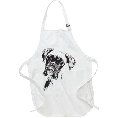 BOXER DOG FACE DOG LOVERS BOXER DOG GIFT Apron