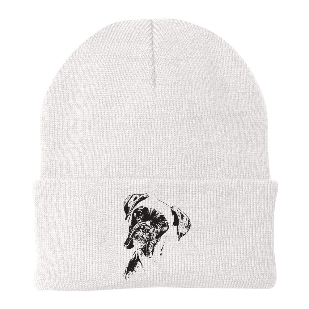BOXER DOG FACE DOG LOVERS BOXER DOG GIFT Beanie