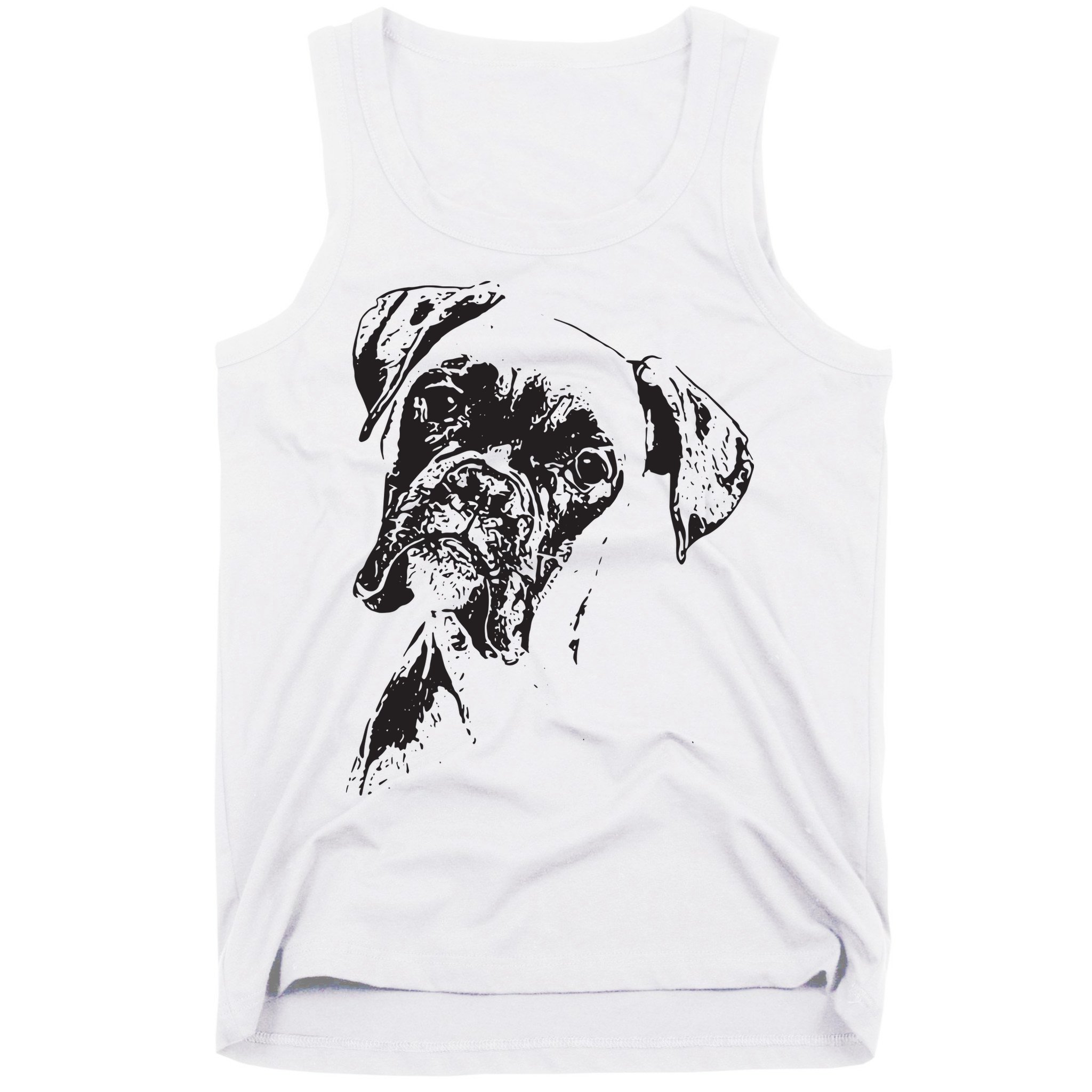 BOXER DOG FACE DOG LOVERS BOXER DOG GIFT Tank Top