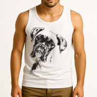 BOXER DOG FACE DOG LOVERS BOXER DOG GIFT Tank Top