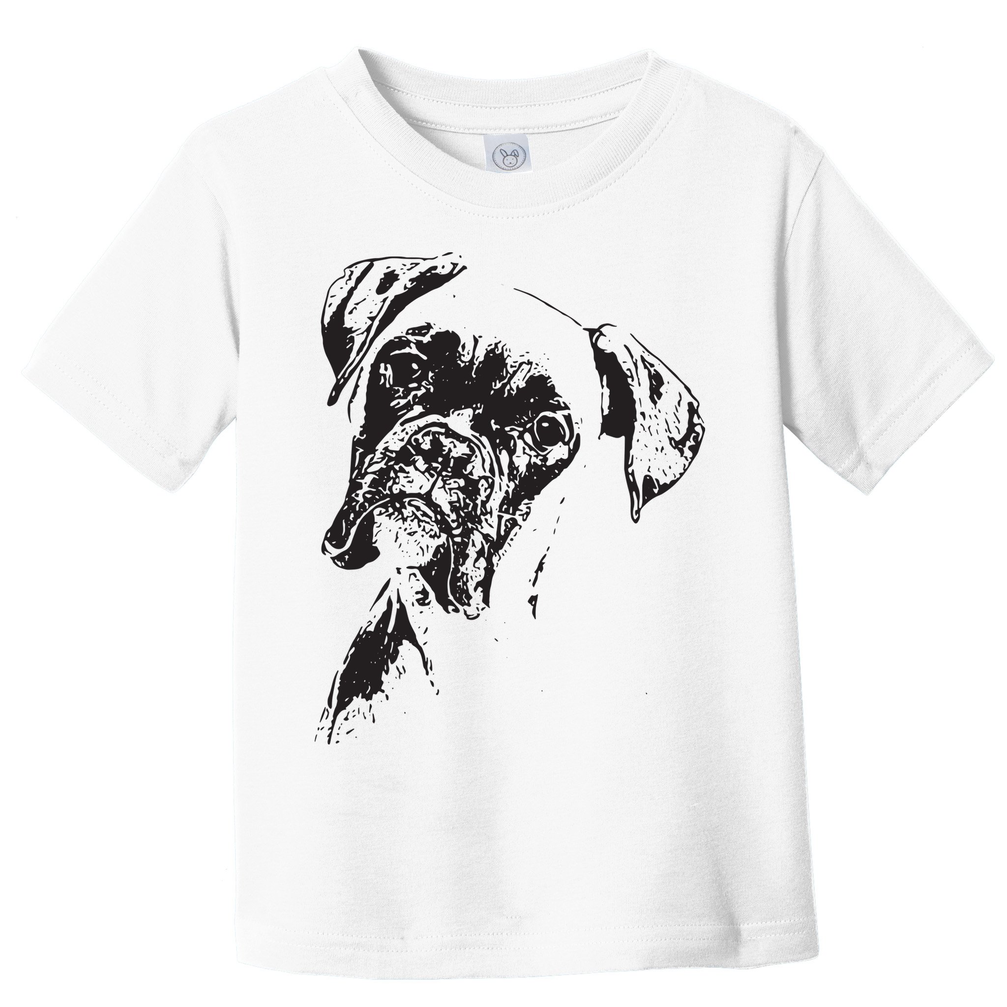 BOXER DOG FACE DOG LOVERS BOXER DOG GIFT Toddler T-Shirt