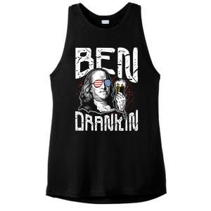 Ben Drankin Funny 4th Of July President Graphic Meaningful Gift Ladies PosiCharge Tri-Blend Wicking Tank