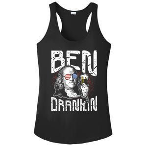 Ben Drankin Funny 4th Of July President Graphic Meaningful Gift Ladies PosiCharge Competitor Racerback Tank