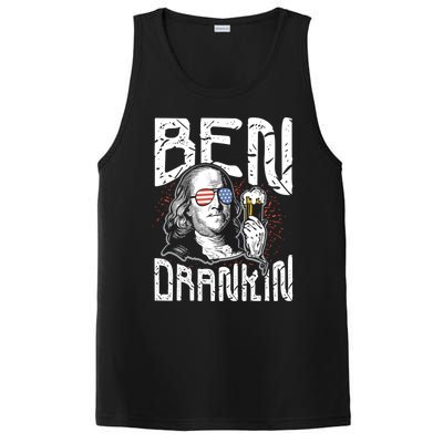 Ben Drankin Funny 4th Of July President Graphic Meaningful Gift PosiCharge Competitor Tank