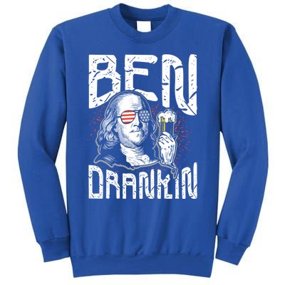 Ben Drankin Funny 4th Of July President Graphic Meaningful Gift Sweatshirt