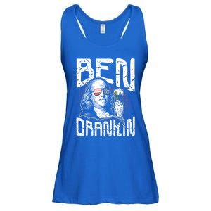 Ben Drankin Funny 4th Of July President Graphic Meaningful Gift Ladies Essential Flowy Tank