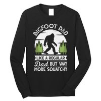 Bigfoot Dad Funny Sasquatch Bigfoot Fathers Day Long Sleeve Shirt