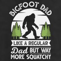 Bigfoot Dad Funny Sasquatch Bigfoot Fathers Day Adult Drive Performance Visor