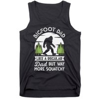 Bigfoot Dad Funny Sasquatch Bigfoot Fathers Day Tank Top