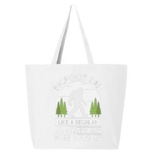 Bigfoot Dad Funny Sasquatch Bigfoot Fathers Day 25L Jumbo Tote