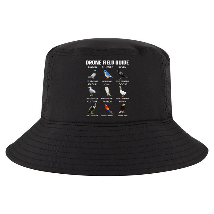 Birds Drone Field Guide They Aren’T Real Cool Comfort Performance Bucket Hat