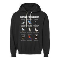 Birds Drone Field Guide They Aren’T Real Garment-Dyed Fleece Hoodie