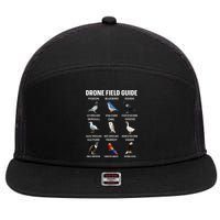 Birds Drone Field Guide They Aren’T Real 7 Panel Mesh Trucker Snapback Hat