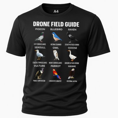 Birds Drone Field Guide They Aren’T Real Performance Shirt