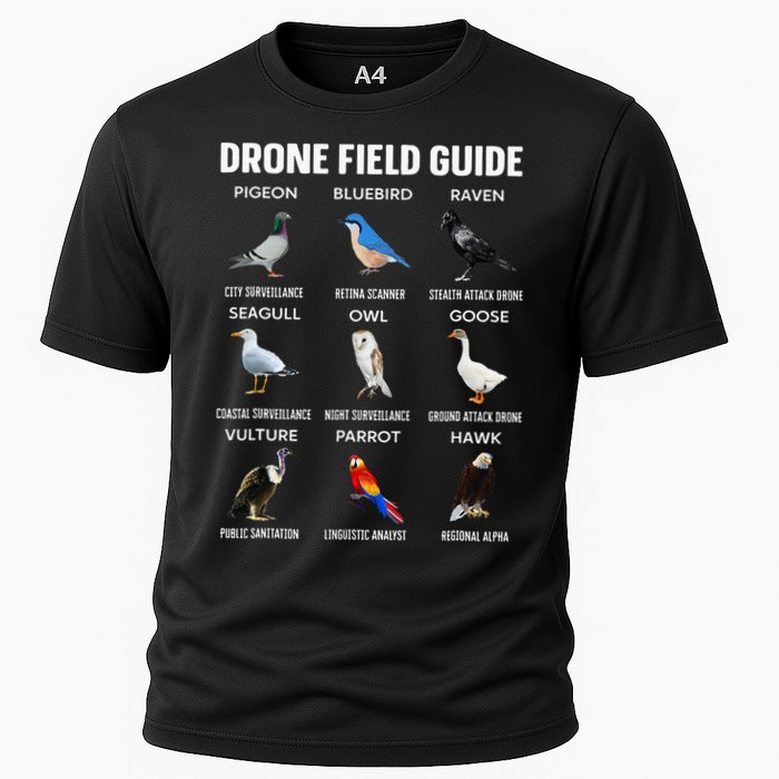 Birds Drone Field Guide They Aren’T Real Performance Shirt