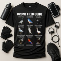 Birds Drone Field Guide They Aren’T Real Performance Shirt