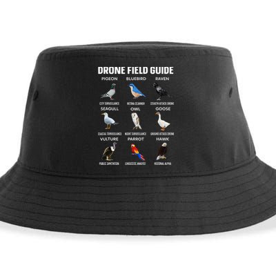Birds Drone Field Guide They Aren’T Real Sustainable Bucket Hat