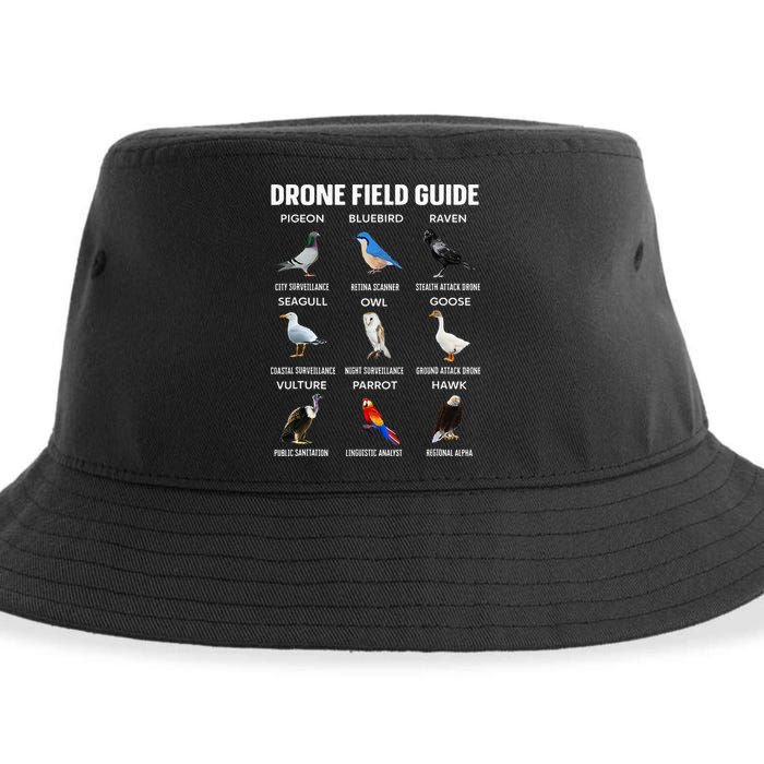 Birds Drone Field Guide They Aren’T Real Sustainable Bucket Hat