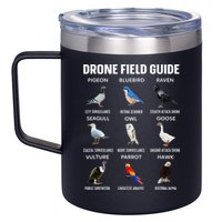 Birds Drone Field Guide They Aren’T Real 12oz Stainless Steel Coffee Mug