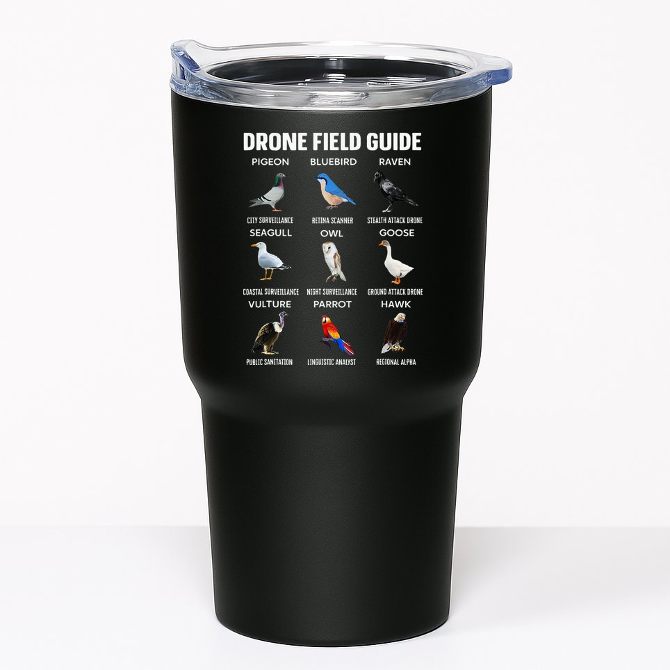 Birds Drone Field Guide They Aren’T Real Tumbler