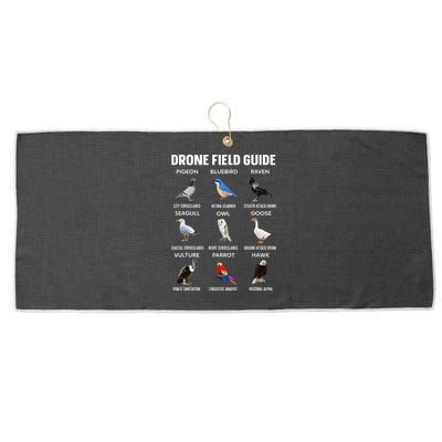 Birds Drone Field Guide They Aren’T Real Large Microfiber Waffle Golf Towel