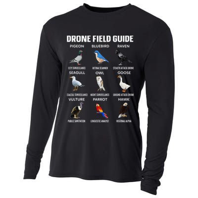 Birds Drone Field Guide They Aren’T Real Cooling Performance Long Sleeve Crew