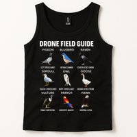 Birds Drone Field Guide They Aren’T Real Tank Top