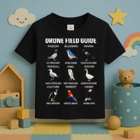Birds Drone Field Guide They Aren’T Real Toddler T-Shirt