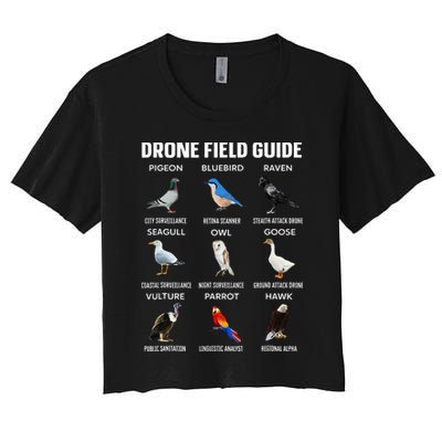 Birds Drone Field Guide They Aren’T Real Crop Top