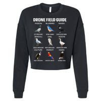 Birds Drone Field Guide They Aren’T Real Cropped Pullover Crew