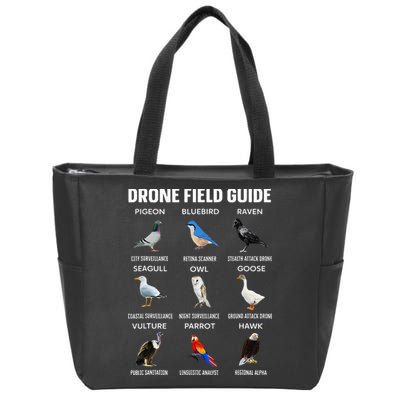 Birds Drone Field Guide They Aren’T Real Zip Tote Bag