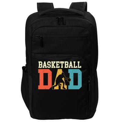 Basketball Dad - Fathers Day Game Trainer Ball Sports Lover Impact Tech Backpack