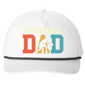 Basketball Dad - Fathers Day Game Trainer Ball Sports Lover Snapback Five-Panel Rope Hat