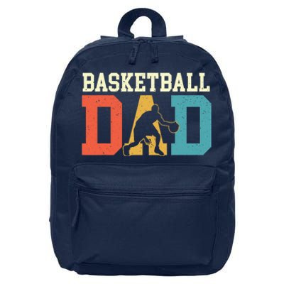 Basketball Dad - Fathers Day Game Trainer Ball Sports Lover 16 in Basic Backpack