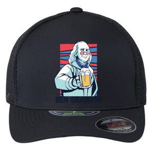 Ben Drankin Funny Ing Benjamin Franklin Meme July 4th Cool Gift Flexfit Unipanel Trucker Cap