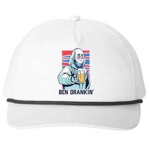 Ben Drankin Funny Ing Benjamin Franklin Meme July 4th Cool Gift Snapback Five-Panel Rope Hat