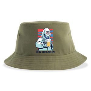 Ben Drankin Funny Ing Benjamin Franklin Meme July 4th Cool Gift Sustainable Bucket Hat