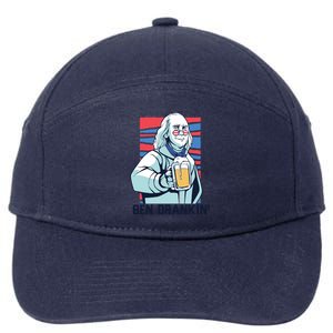 Ben Drankin Funny Ing Benjamin Franklin Meme July 4th Cool Gift 7-Panel Snapback Hat