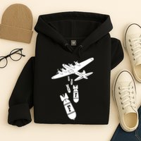 Bomber Dropping F Bombs Funny retro boy Hoodie