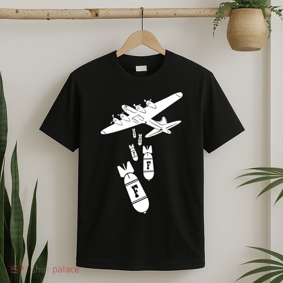 Bomber Dropping F Bombs Funny retro boy T-Shirt