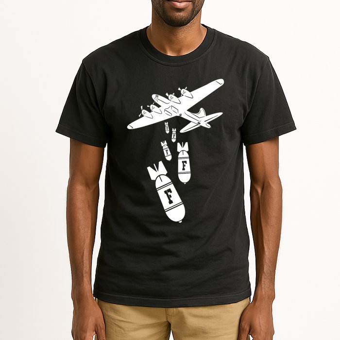 Bomber Dropping F Bombs Funny retro boy Tall T-Shirt