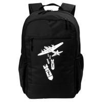 Bomber Dropping F Bombs Funny retro boy Backpack