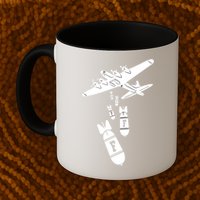 Bomber Dropping F Bombs Funny retro boy Mug