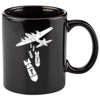 Bomber Dropping F Bombs Funny retro boy 11oz C Handle Ceramic Mug